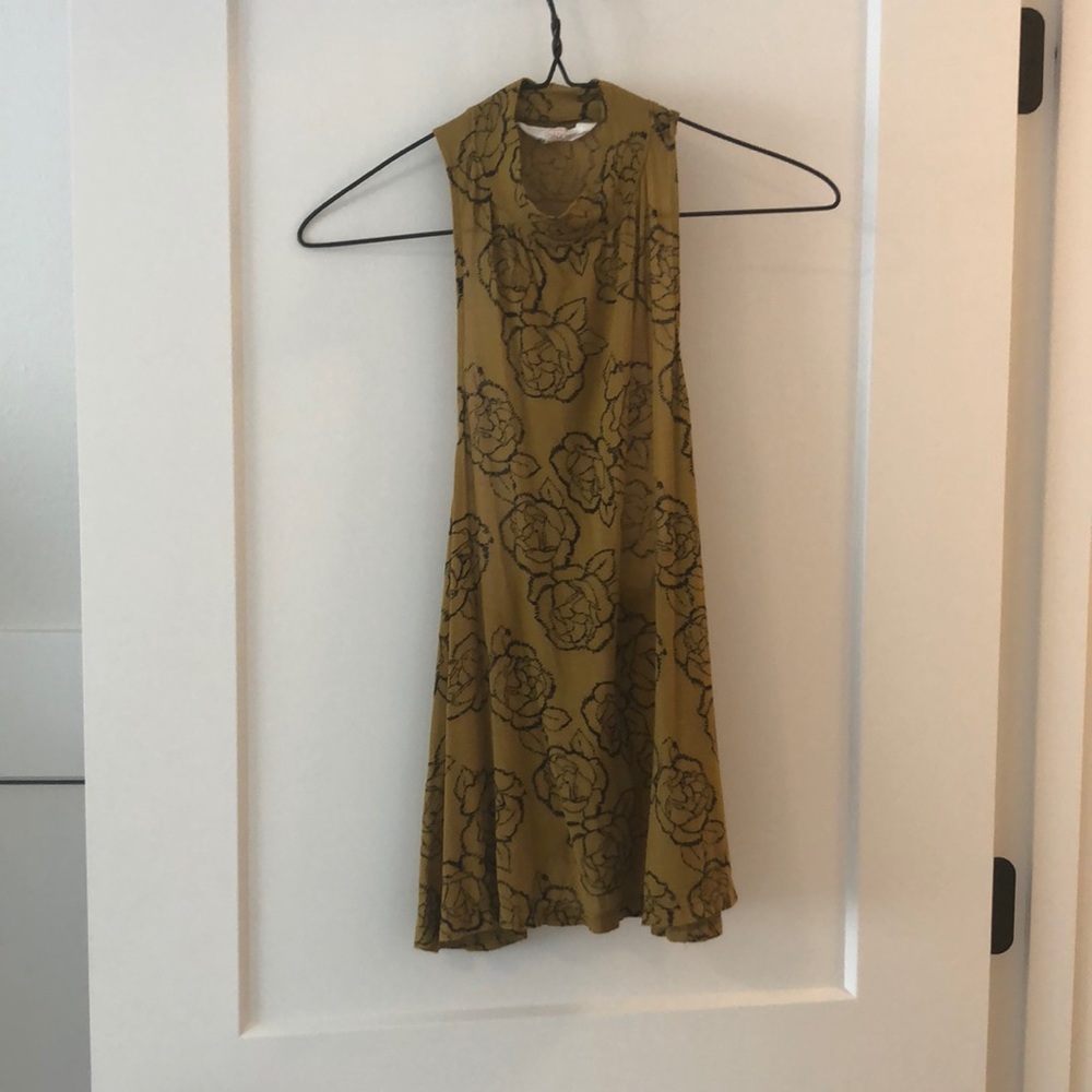 Nordstrom Sun and shadow mustard yellow tank